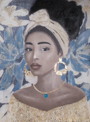 Product detail of ArtFir Obraz WOMAN 506 | modrá 90 x 120 cm