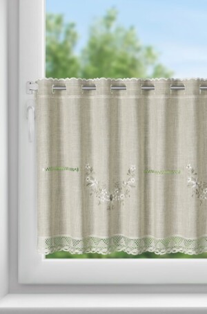 Product detail of ArtFir Krátká záclona VERONICA P | béžová 150 x 60 cm