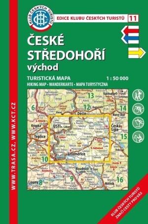 Product detail of KČT 11 České středohoří - východ 1:50 000 / turistická mapa
