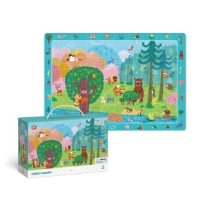 Product detail of Dodo Puzzle s hledáním obrázků - Lesní kamarádi 80 dílků - TM Toys