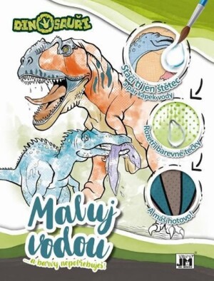 Product detail of Dinosauři - Vodová omalovánka A4 - Kolektiv