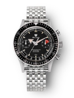 Product detail of Nivada Grenchen Chronomaster Broad Arrow N Inter. Bezel - Manual - Forstner Beads of Rice