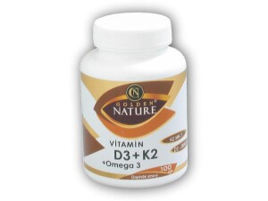 Product detail of Golden Natur Vitamin D3 + K2 + Omega 3 100 kapslí