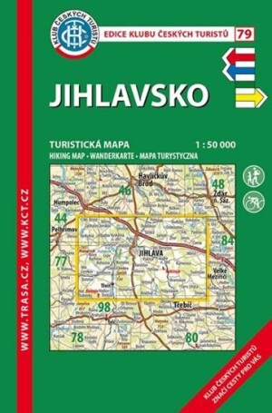 Product detail of Jihlavsko /KČT 79 1:50T Turistická mapa