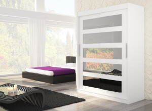 Product detail of ArtAdrk Šatní skříň MURANI | 150 cm Barva: Bílá