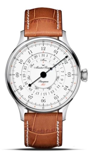 Product detail of MeisterSinger Pangaea Day Date 365 PDD365901 - Světle hnědý kožený řemínek