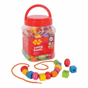 Product detail of Bigjigs Toys Dřevěné navlékací korálky v dóze