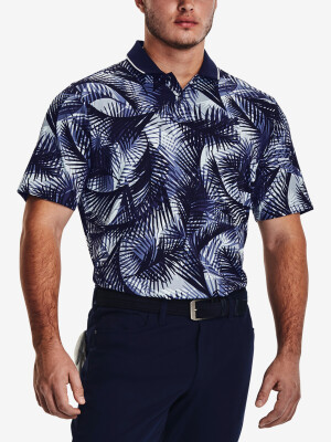 Product detail of Under Armour pánské funkční tričko s krátkým rukávem ISO-CHILL GRPHC PALM POLO 1377367-410 modré