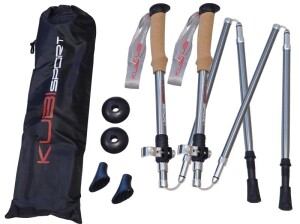 Product detail of Kubisport Speciální skládací 5-dílné trekingové hole - 1 pár