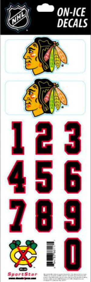 Product detail of Čísla na helmu Sportstape  ALL IN ONE HELMET DECALS - CHICAGO BLACKHAWKS
