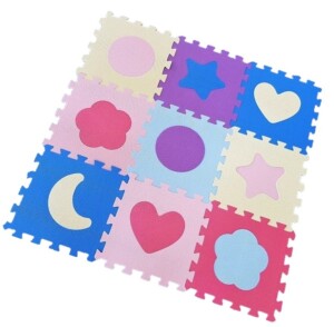 Product detail of Pěnové puzzle Tvary 9 ks - Alltoys