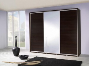 Product detail of ArtMadex Šatní skříň PENELOPA 255 | kaštan wenge se zrcadlem