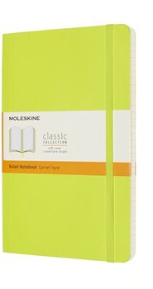 Product detail of Moleskine Zápisník měkké desky A5 linkovaný limetka