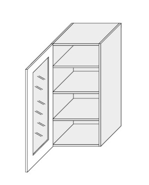 Product detail of ArtExt Vrchní kuchyňská skříňka Napoli W4S / 40 POVRCHOVÁ ÚPRAVA DVÍŘEK: LESK, BAREVNÉ PROVEDENÍ KORPUSU: BÍLÁ