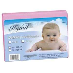 Product detail of Bellatex Dětské jersey prostěradlo, růžová, 70 x 140 cm