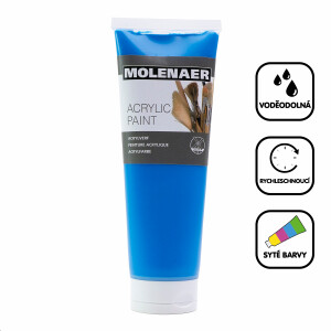 Product detail of Molenaer akrylová barva Molenaer, 250 ml, modrá