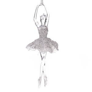 Product detail of Závěsná dekorace Ballerine čirá, 5 x 17 cm