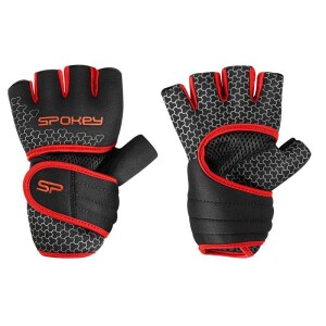 Product detail of Spokey LAVA Neoprenové fitness rukavice, černo-červené