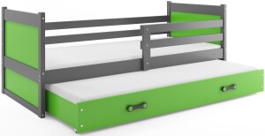 Product detail of BMS Dětská postel s přistýlkou RICO 2 | šedá 90 x 200 cm Barva: Zelená