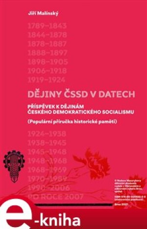 Product detail of Dějiny ČSSD v datech - Jiří Malínský