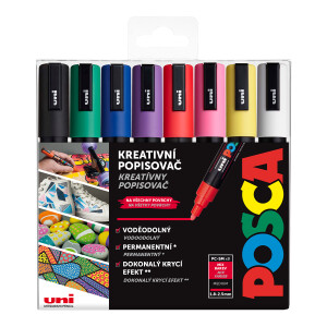 Product detail of Posca Sada akrylových popisovačů 1,8-2,5 mm - základní barvy 8 ks