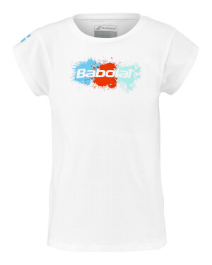 Product detail of Dívčí tričko Babolat  Exercise Cotton Tee Girl White 6 - 8 let
