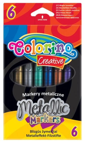 Product detail of Colorino popisovače metalické, 6 barev