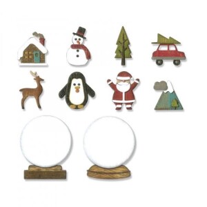 Product detail of SIZZIX Thinlits vyřezávací kovové šablony - vánoční snežítka 11 ks