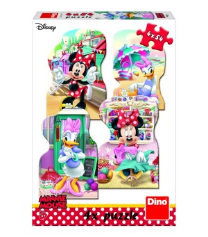 Product detail of Puzzle Minnie a Daisy v létě 4x54 dílků - Dino