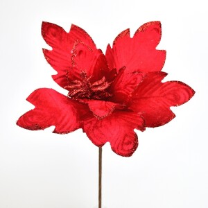 Product detail of Květ poinsettia červená zápich, pr. 30 cm
