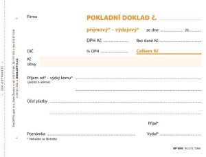 Product detail of Univerzální pokladní doklad, A6, 100 listů, NCR