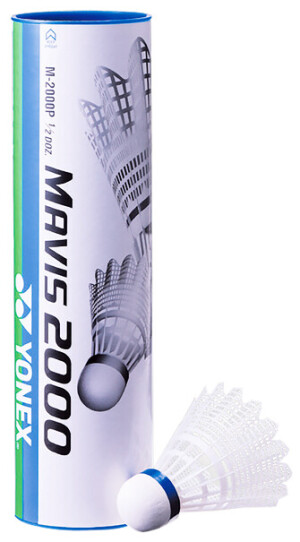 Product detail of Badmintonové míče Yonex  Mavis 2000 White (6 Pack)  červený proužek (do 14°C)