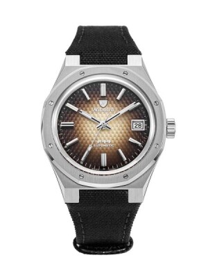 Product detail of Nivada Grenchen F77 Brown Smoked Date 69002A77 - Canvas Velcro Strap