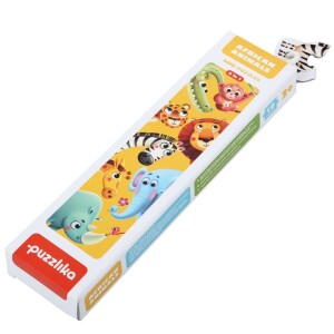 Product detail of Africká zvířátka: naučné puzzle 8 zvířátek: 16 dílků