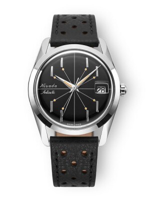 Product detail of Nivada Grenchen Antarctic Spider Black 35 mm - Black Racing Strap