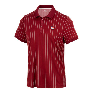 Product detail of Pánské tričko Fila  Polo Stripes Björn Cabernet/White Alyssum L