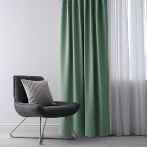 Product detail of AmeliaHome Závěs Blackout EYELETS mentolová, 140 x 245 cm