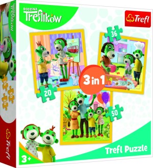 Product detail of Trefl Puzzle Treflíci - Být spolu je fajn 3v1 (20,36,50 dílků) - Talent show
