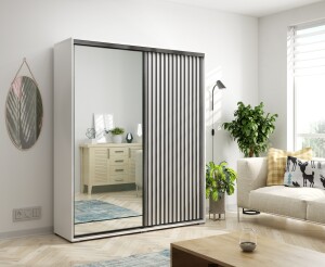 Product detail of ArtSka Šatní skříň APOLON | bílá 150 cm