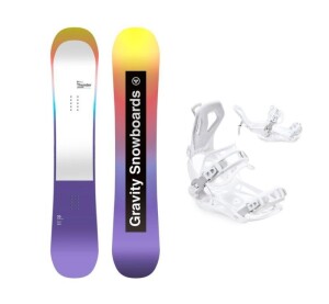 Product detail of Gravity Thunder Jr juniorský snowboard + Raven Fastec FT360 white vázání
