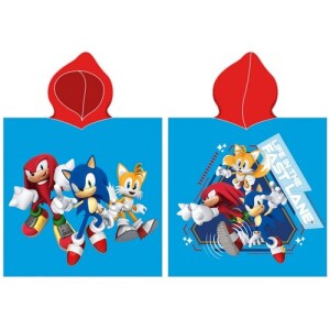 Product detail of Carbotex Dětské pončo Ježek Sonic a Přátelé, 55 x 110 cm