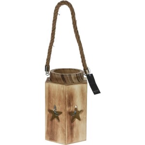 Product detail of Dřevěná lucerna Paulownia Star, 14 x 16 x 23 cm