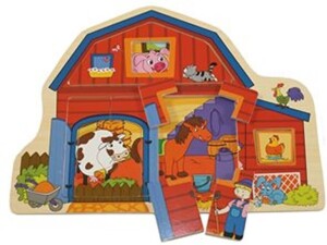 Product detail of BINO Dřevěné puzzle - Farma
