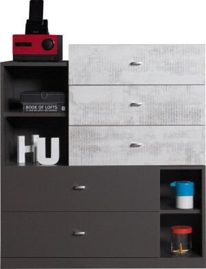 Product detail of Meblar Komoda TABLO TA7 Barva: Grafit/enigma