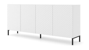 Product detail of ARTBm Komoda SURF 200 | 4D Provedení: Bílá mat / černé nohy