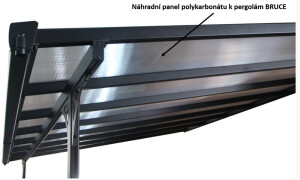 Product detail of ArtRoja Panel polykarbonátu k pergolám BRUCE | 301 cm