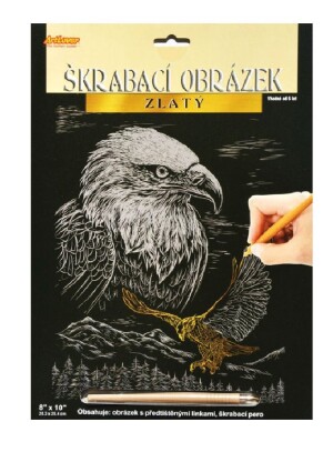 Product detail of ArtLover Sada Škrabací obrázek - zlatý 20,3 x 25,4 cm/mix 3 motivů, 1.  vydání