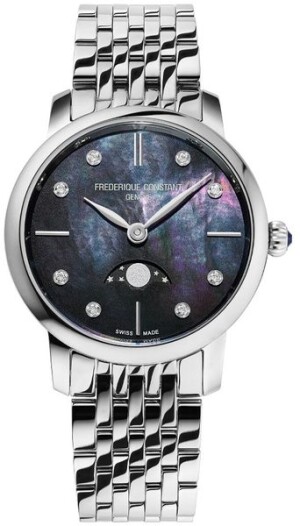 Product detail of Frederique Constant Slimline Ladies Moonphase Quartz FC-206MPBD1S6B
