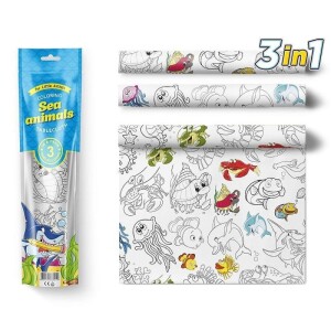 Product detail of PEXI Malovací ubrusy 3v1 - Mořská zvířátka (Sea Animals)