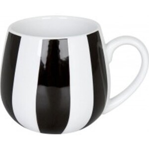 Product detail of Hrnek buclák - Bílý s černými pruhy / Black and White Stripes